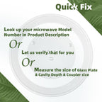 Gemroom 14.2" Microwave Plate For Samsung Microwave Plate Replacement DE74-00023A/20002A Compatible With WB49X10063 14 1/8 inch GE Microwave Glass Plate and W11402532 W10132127 For Whirlpool