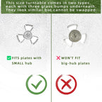 11.5" Microwave Turntable Compatible with Whirlpool W11443145 W11401221, 11 1/2 inch Replacement Microwave Glass Plate for WB49X689 3517203500 F06019W00XP 9KC3517203500