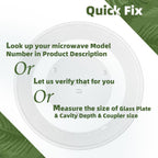 Gemroom 15" Microwave Plate Replacement Compatible With MC12 MC35J80 Series Samsung Microwave plate DE63-00806A