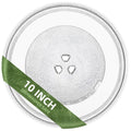 Gemroom 10" Microwave Turntable Compatible with G-E WB49X10229 WB49X0688, 10 inch Replacement Microwave Glass Plate for Dae-woo 3517203600, Pana-sonic A060140L0TU A0601-1000
