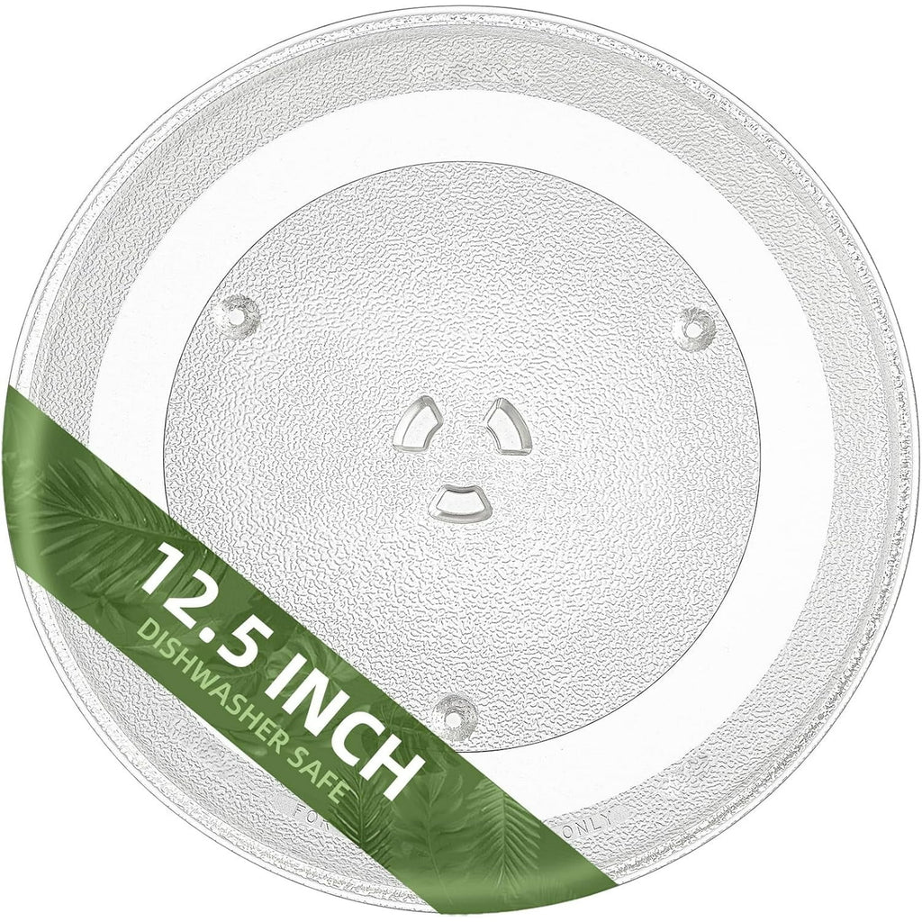 Gemroom 12.5" Microwave Turntable Compatible with Samsung DE74-20015G, 12 1/2 inch Replacement Microwave Glass Plate for GE WB39X10003