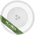 Gemroom 14.2" Microwave Glass Plate for GE WB48X35496 LG Microwave Plate MJS47373304, 14 1/8 Inches Replacement Microwave Glass Plate Compatible with Frigidaire A13804901