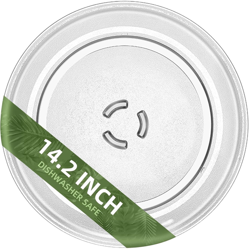 Gemroom 14.2" Microwave Glass Plate for Whirlpool W10818723 Microwave Plate Replacement Microwave Glass Plate for KitchenAid, Maytag 14 1/8 Microwave Glass Turntable 4375274 4252778 461967720541