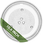 Gemroom 10.6" Microwave Plate Replacement Compatible with GE WB48X21336 Toshiba 12570000001011, 10 5/8 Inch Microwave Glass Turntable Plate of Danby 12570000001012 12570000A25472