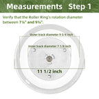 Gemroom 11.5" Microwave Turntable Compatible with Samsung DE63-00624A DE74-20102D, 11 1/2 inch Replacement Microwave Glass Plate for GE WB49X10097 WB49X10224